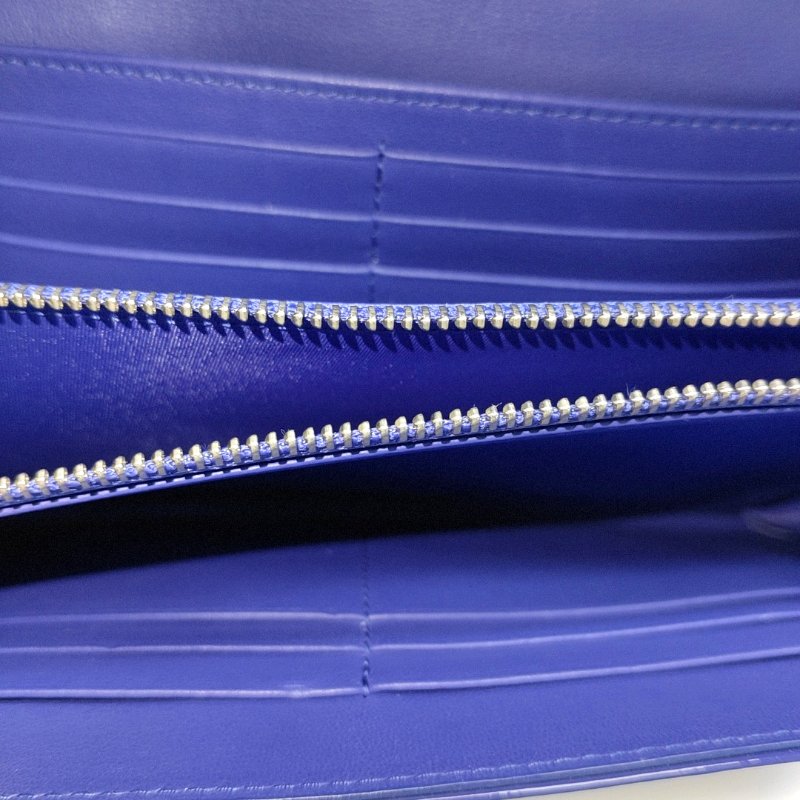 DIOR Miss Dior藍紫色漆皮藤格紋絎縫手提包銀色五金可拆卸肩帶-6