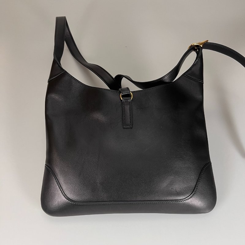 HERMES Z刻 EVERGRAIN皮 黑TRIM 31 單肩包-1