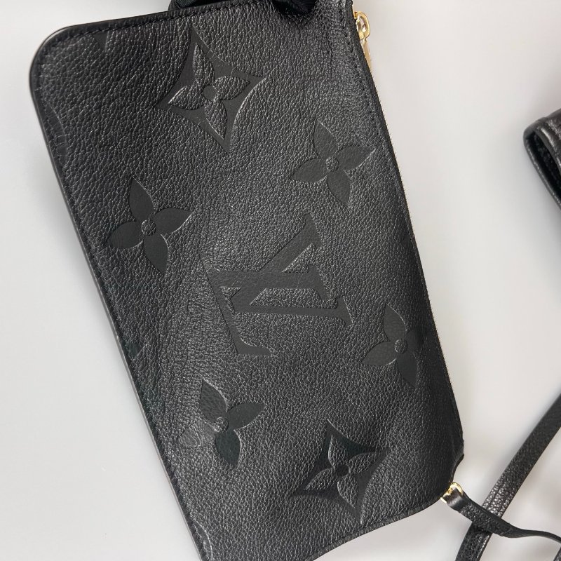 LV M45685/晶片款 黑全皮NEVERFULL MM 托特包-6