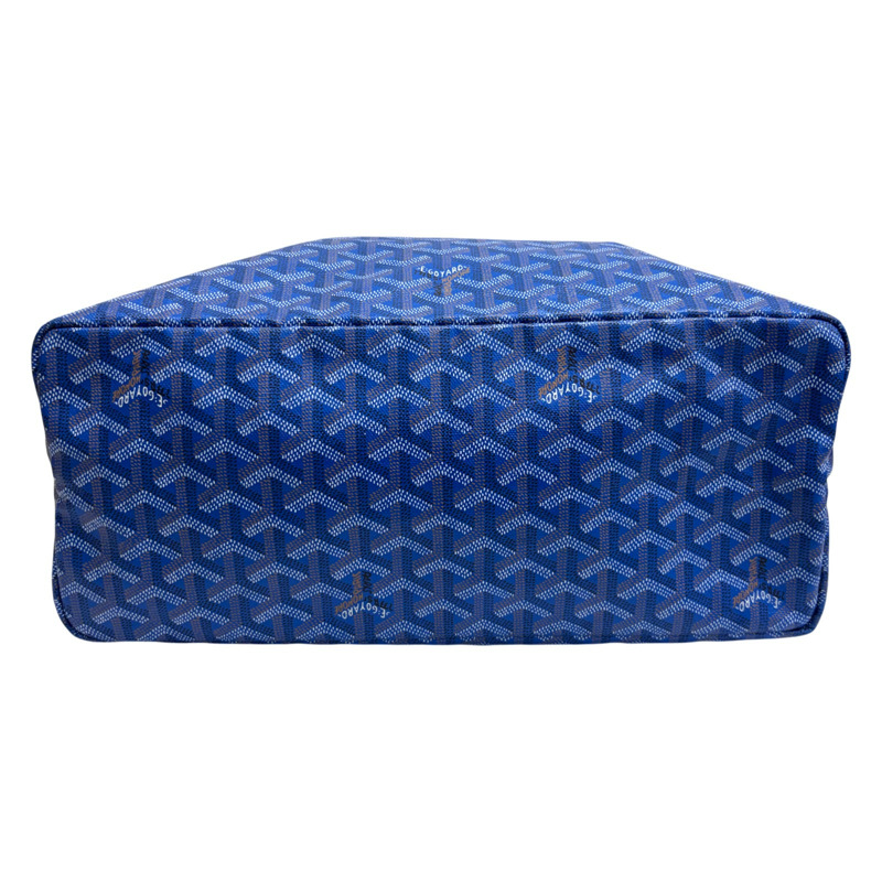 藍色 Goyardine帆布 Saint Louis PM 托特包【GOYARD 高雅德】-3
