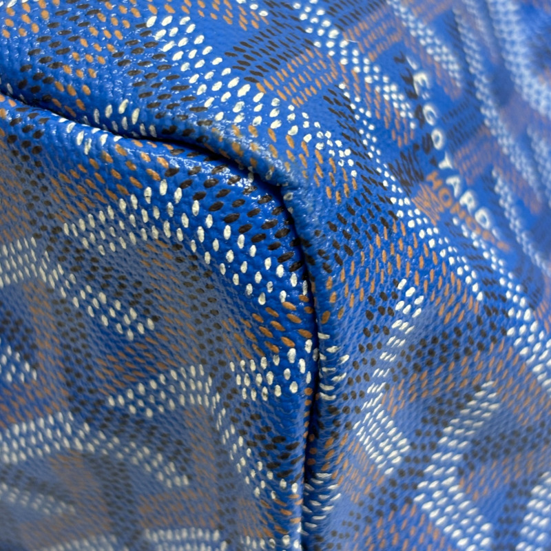 藍色 Goyardine帆布 Saint Louis PM 托特包【GOYARD 高雅德】-8