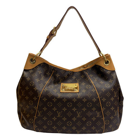 棕色 原花 帆布 Galliera GM 肩背包 金扣【LOUIS VUITTON LV 路易威登】 M56381