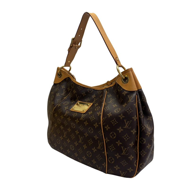 棕色 原花 帆布 Galliera GM 肩背包 金扣【LOUIS VUITTON LV 路易威登】 M56381-1