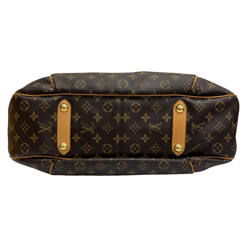 棕色 原花 帆布 Galliera GM 肩背包 金扣【LOUIS VUITTON LV 路易威登】 M56381-3