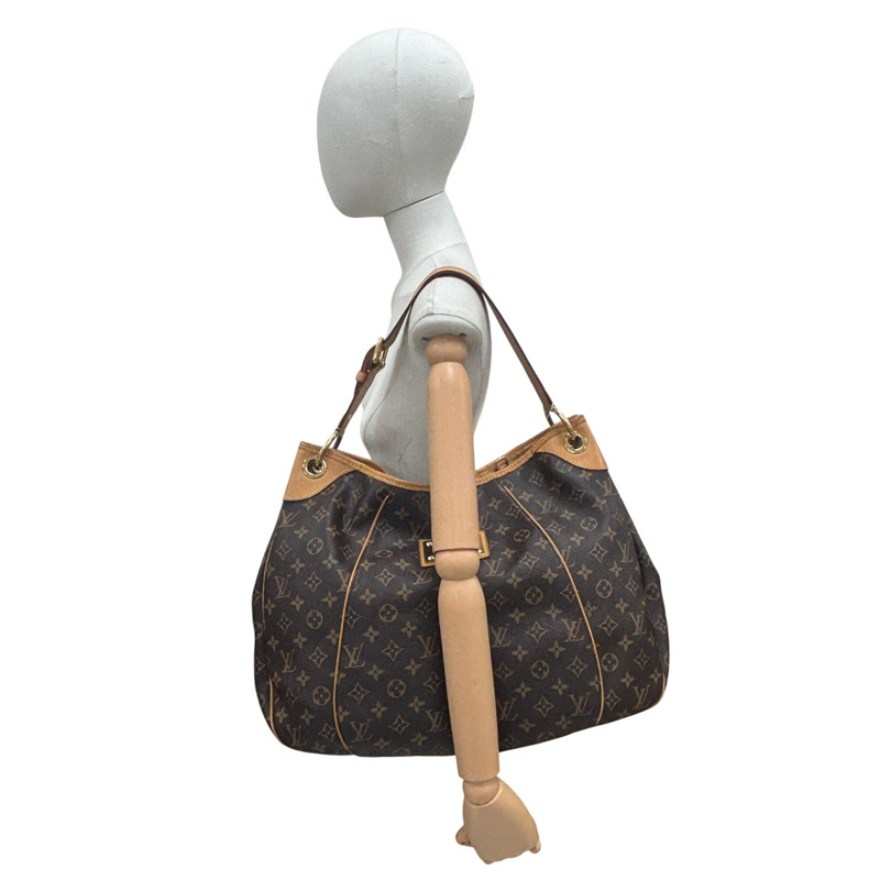 棕色 原花 帆布 Galliera GM 肩背包 金扣【LOUIS VUITTON LV 路易威登】 M56381-8