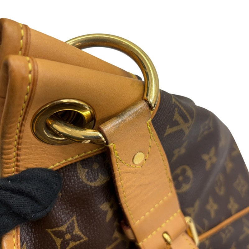 棕色 原花 帆布 Galliera GM 肩背包 金扣【LOUIS VUITTON LV 路易威登】 M56381-10