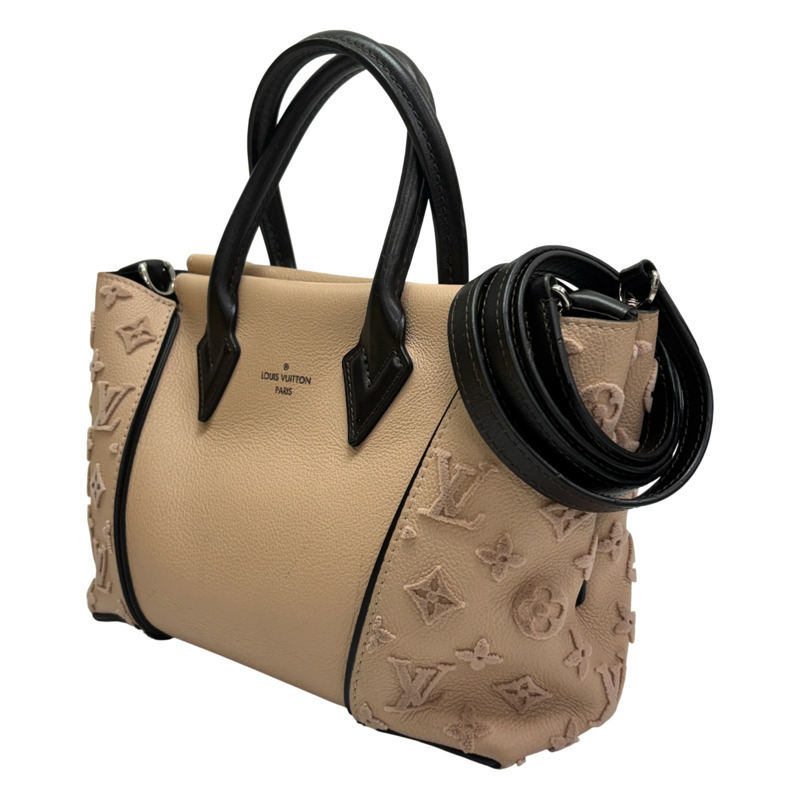 粉紅色米色 Veau Cachemire牛革 Tote W BB 兩用包【LOUIS VUITTON LV 路易威登】 M94711-1
