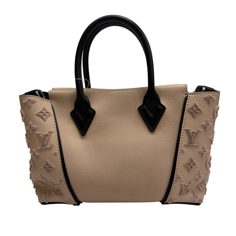 粉紅色米色 Veau Cachemire牛革 Tote W BB 兩用包【LOUIS VUITTON LV 路易威登】 M94711-2