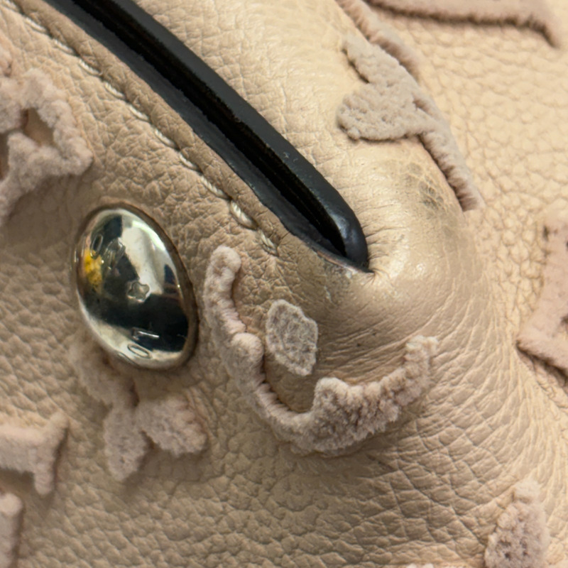 粉紅色米色 Veau Cachemire牛革 Tote W BB 兩用包【LOUIS VUITTON LV 路易威登】 M94711-11