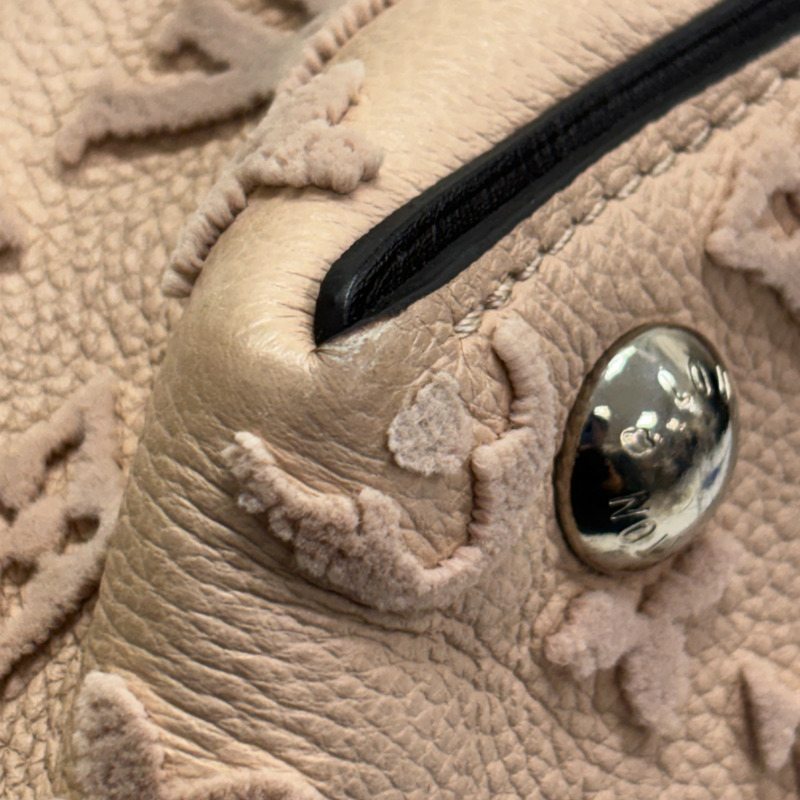 粉紅色米色 Veau Cachemire牛革 Tote W BB 兩用包【LOUIS VUITTON LV 路易威登】 M94711-12