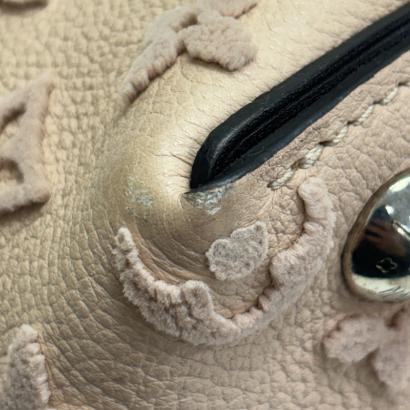 粉紅色米色 Veau Cachemire牛革 Tote W BB 兩用包【LOUIS VUITTON LV 路易威登】 M94711-13