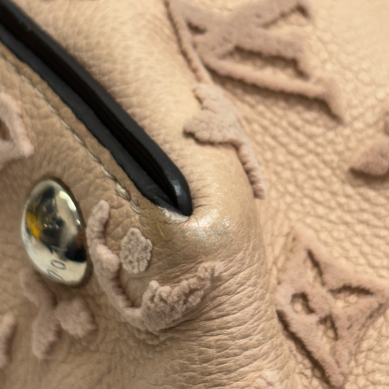 粉紅色米色 Veau Cachemire牛革 Tote W BB 兩用包【LOUIS VUITTON LV 路易威登】 M94711-14