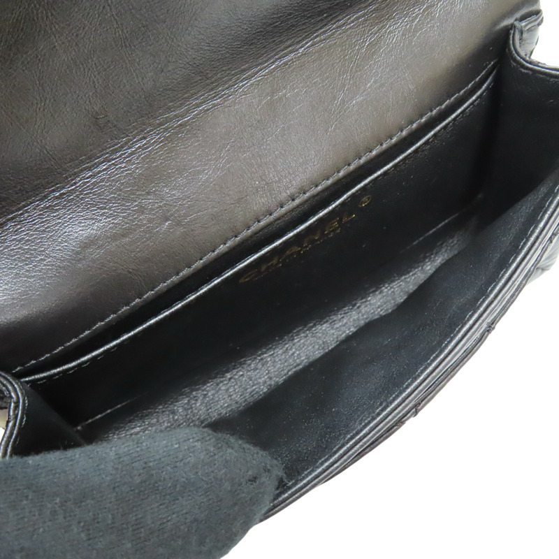 黑色 菱格紋 牛皮 Reissue 2.55 鍊帶 腰包 金釦【CHANEL 香奈兒】 A57791-4