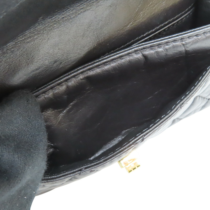 黑色 菱格紋 牛皮 Reissue 2.55 鍊帶 腰包 金釦【CHANEL 香奈兒】 A57791-5