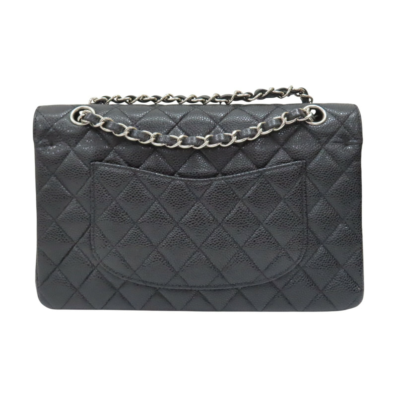 黑色 菱格紋 牛皮 COCO 25 鍊帶 肩背包 銀釦 無卡【CHANEL 香奈兒】 AO1112-1