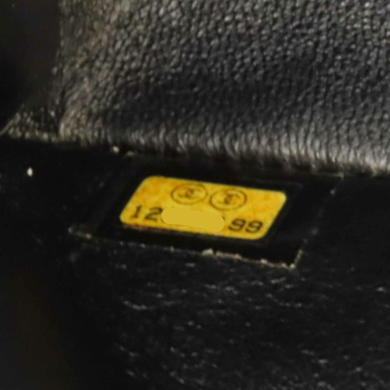 黑色 菱格紋 牛皮 COCO 25 鍊帶 肩背包 銀釦 無卡【CHANEL 香奈兒】 AO1112-11