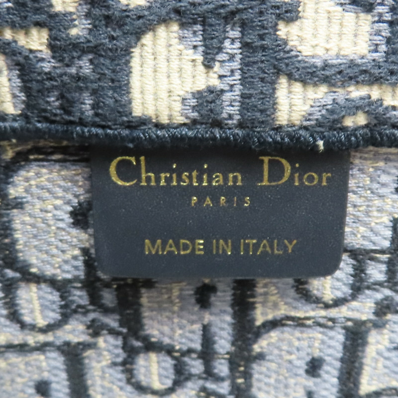 藍色 刺繡帆布 Book Tote Large 手提包【Dior 迪奧】 M1286ZRIW-6