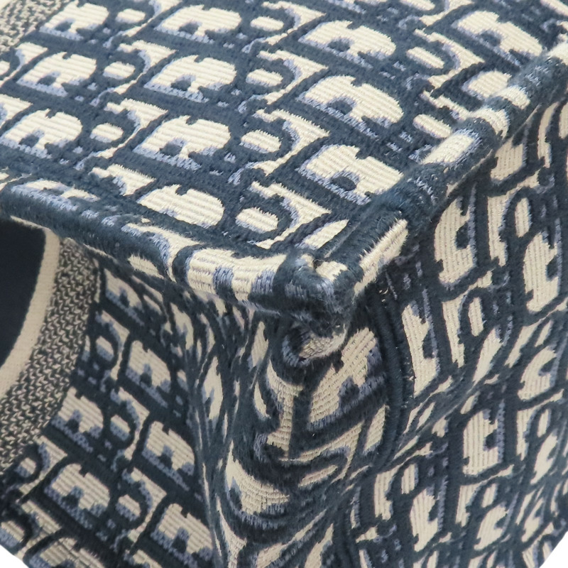 藍色 刺繡帆布 Book Tote Large 手提包【Dior 迪奧】 M1286ZRIW-11