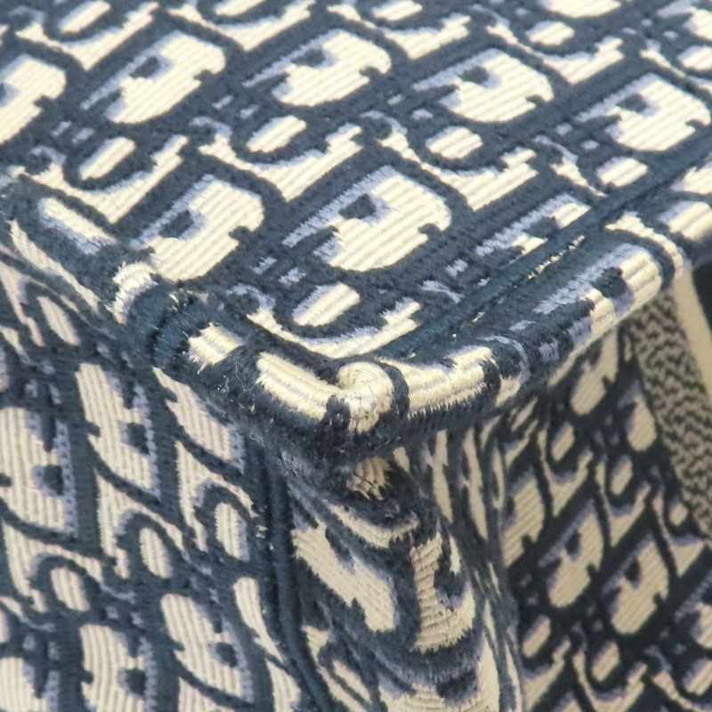 藍色 刺繡帆布 Book Tote Large 手提包【Dior 迪奧】 M1286ZRIW-12