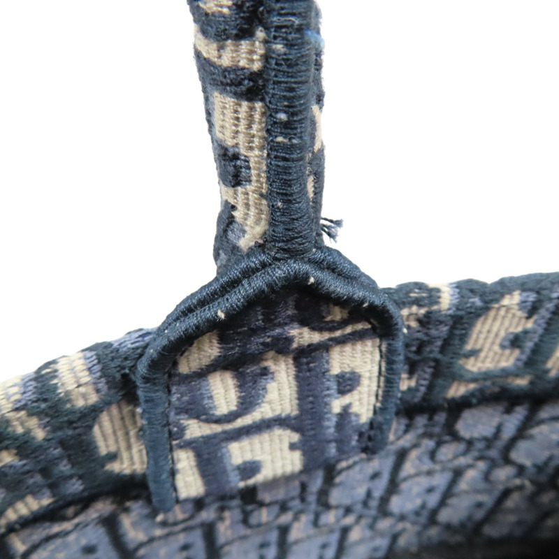 藍色 刺繡帆布 Book Tote Large 手提包【Dior 迪奧】 M1286ZRIW-13