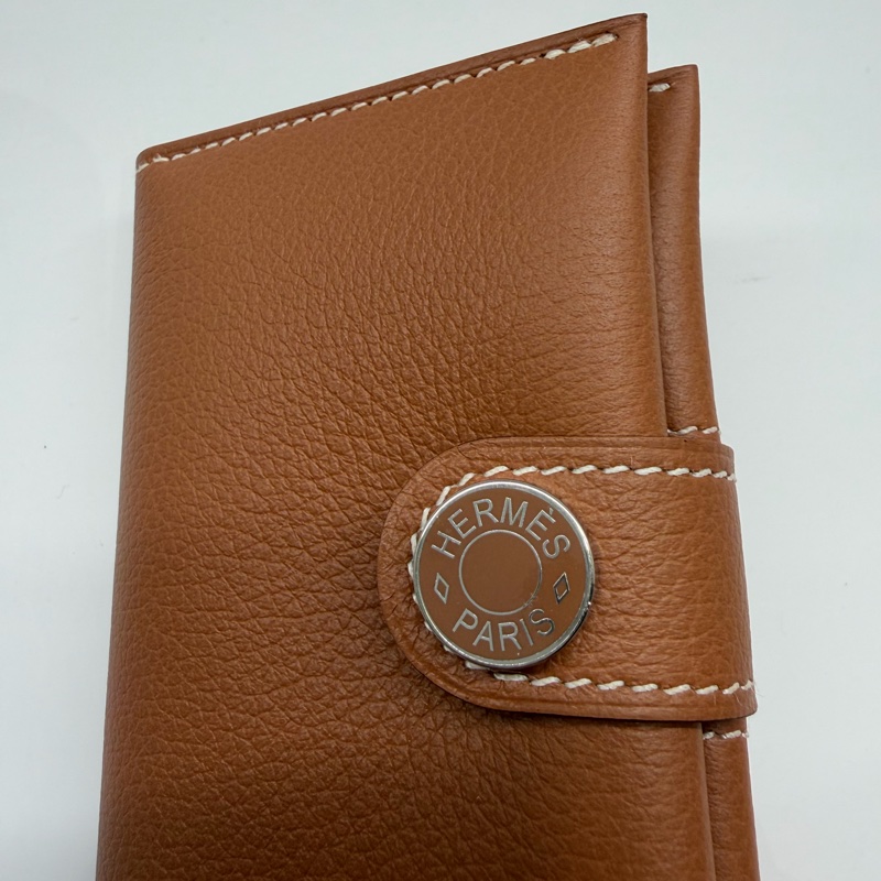Hermes R.M.S卡夾 金色-7