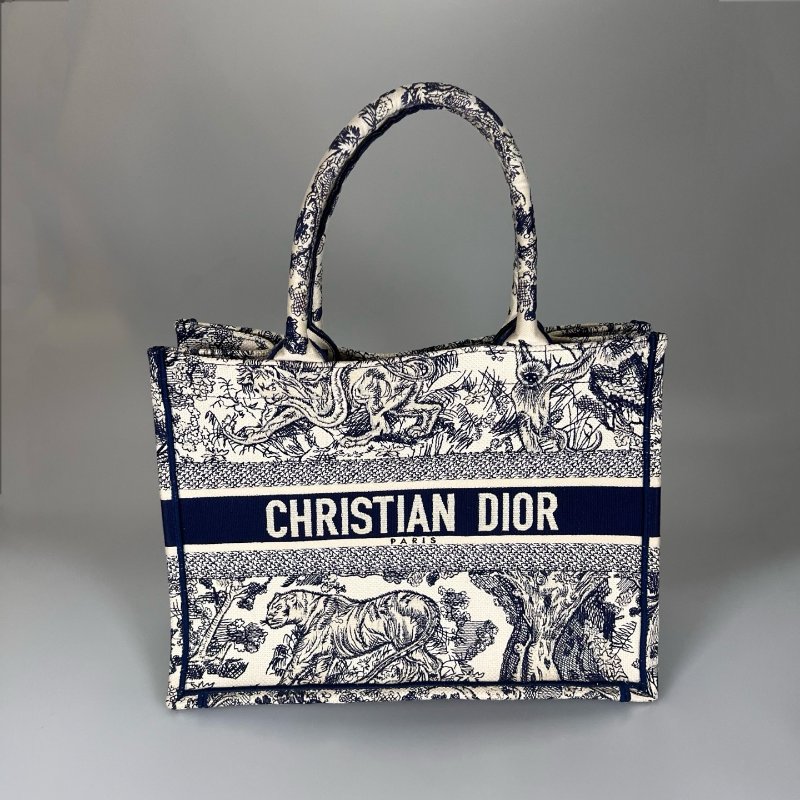 DIOR  動物園刺繡BOOKTOTE包  中號-0