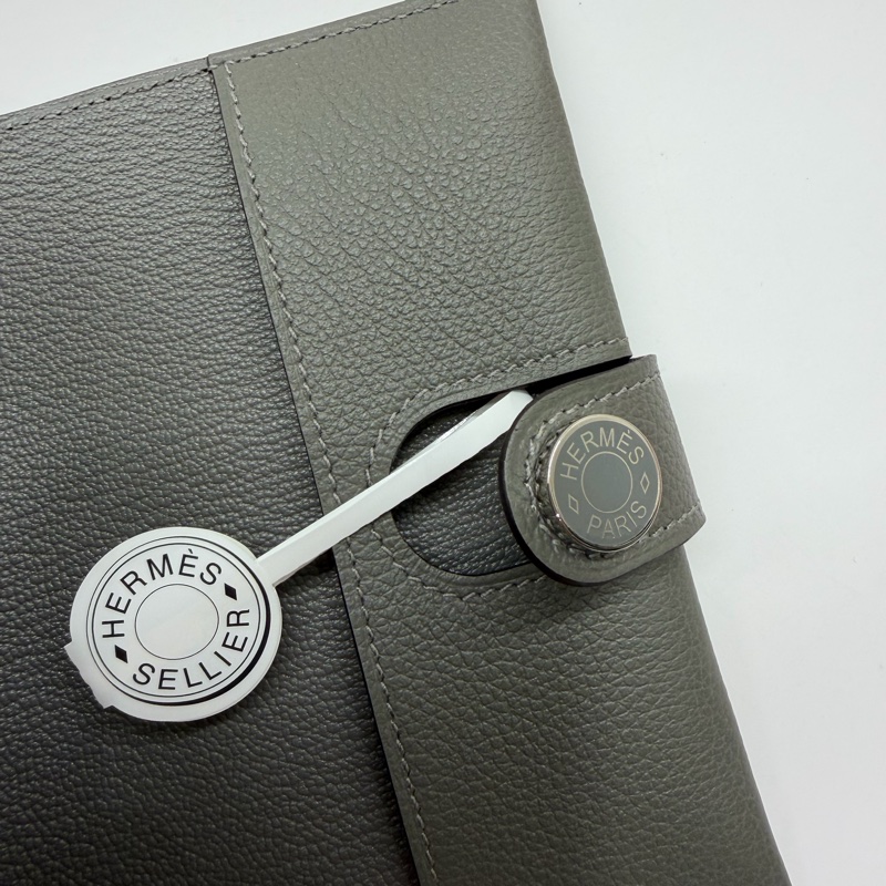 Hermes R.M.S 護照夾 邁耶灰色-2