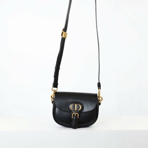二手Dior Bobby 小號馬鞍包 黑金