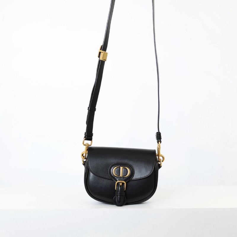 二手Dior Bobby 小號馬鞍包 黑金-0