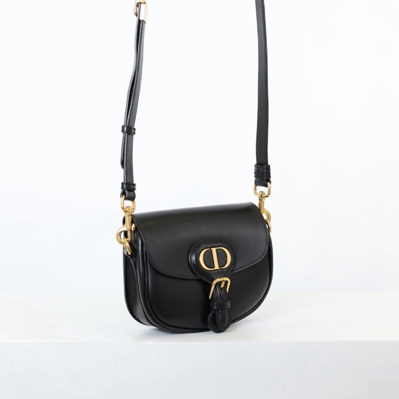 二手Dior Bobby 小號馬鞍包 黑金-1