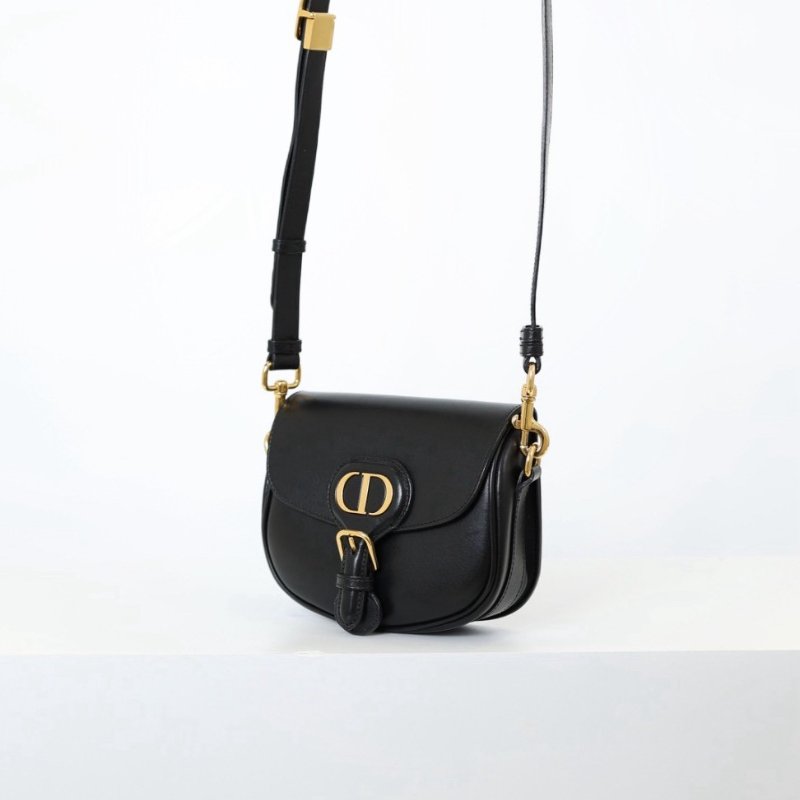 二手Dior Bobby 小號馬鞍包 黑金-2