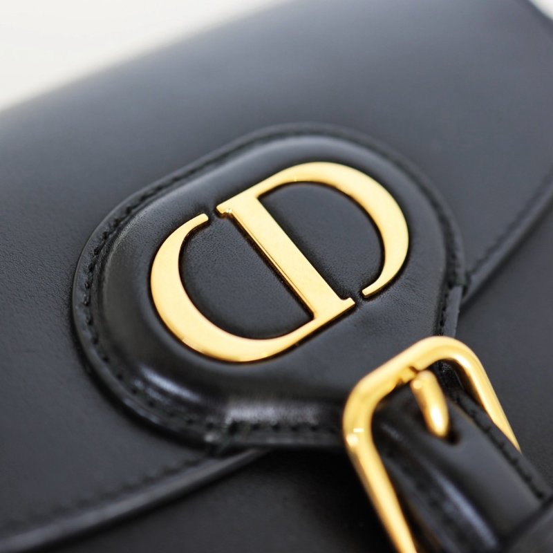 二手Dior Bobby 小號馬鞍包 黑金-7