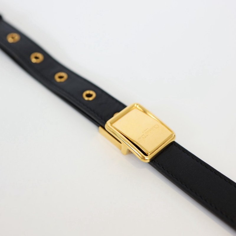 二手Dior Bobby 小號馬鞍包 黑金-8