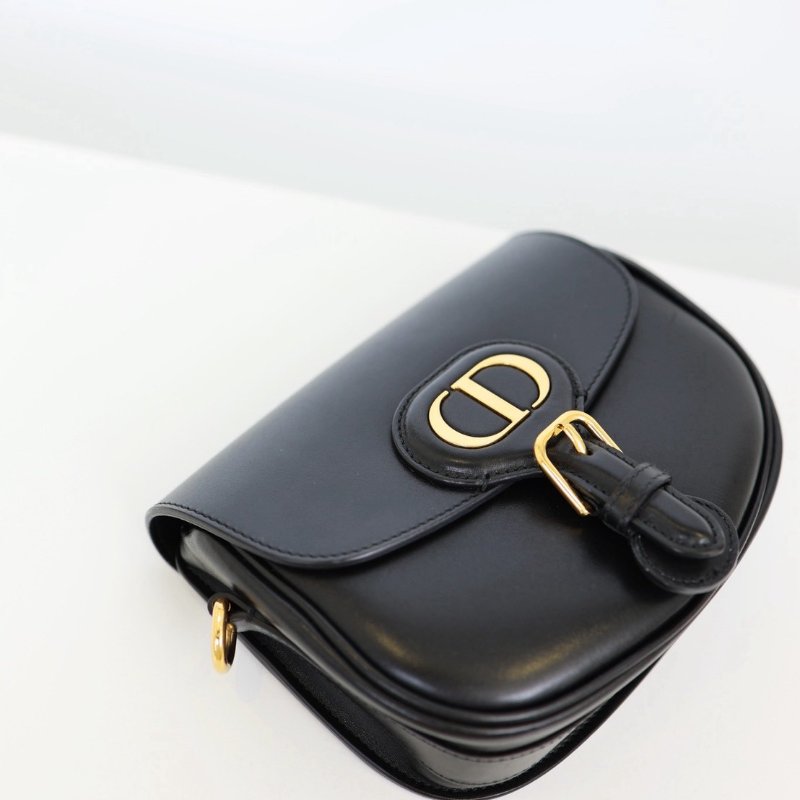 二手Dior Bobby 小號馬鞍包 黑金-10