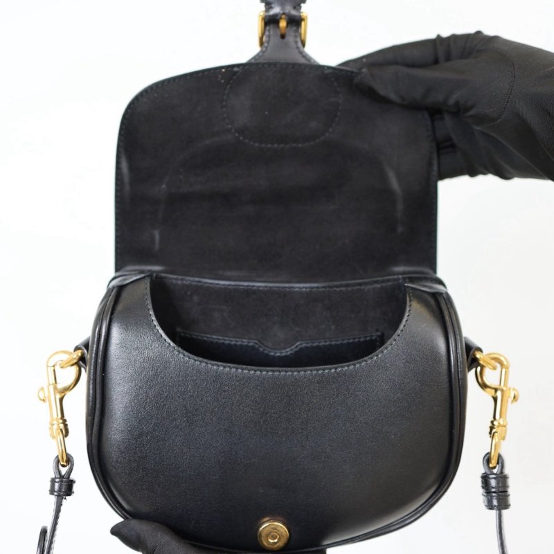 二手Dior Bobby 小號馬鞍包 黑金-14