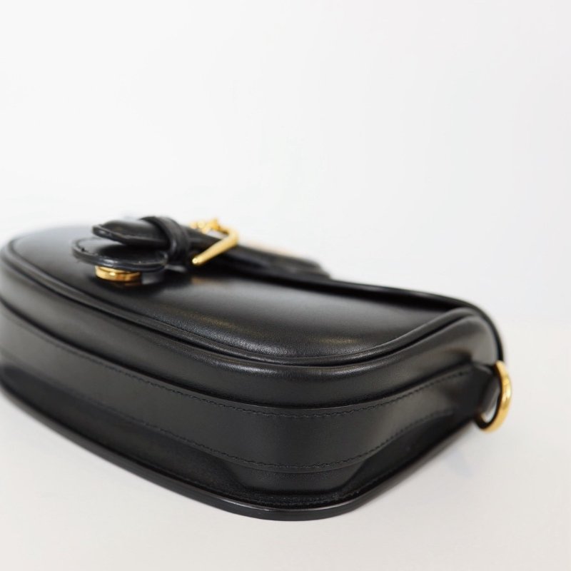 二手Dior Bobby 小號馬鞍包 黑金-17