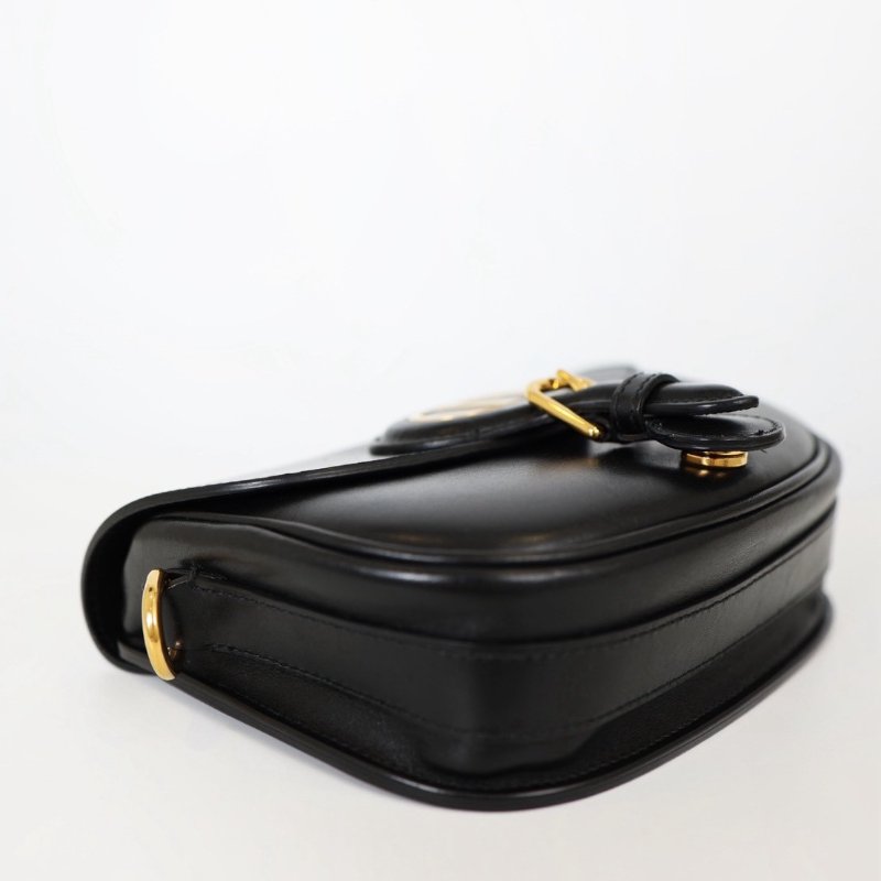 二手Dior Bobby 小號馬鞍包 黑金-18