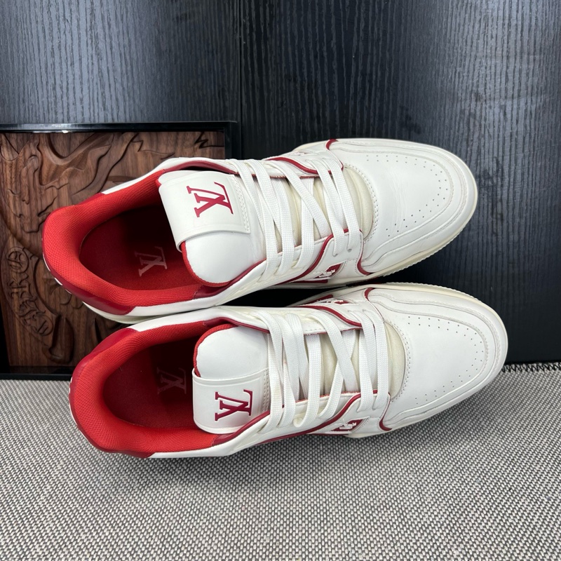 99新LouisVuitton路易威登trainer 新款白紅 碼數 7 號41碼 無附件-3