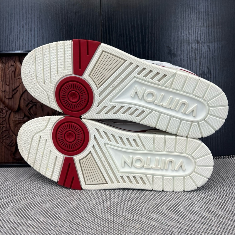 99新LouisVuitton路易威登trainer 新款白紅 碼數 7 號41碼 無附件-8