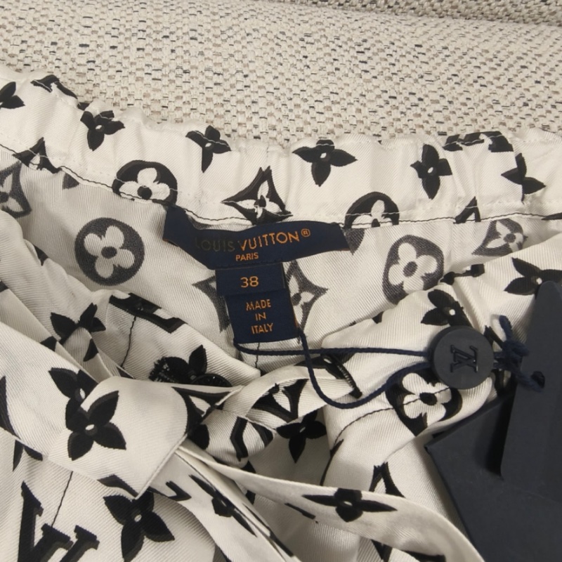 Louis Vuitton LV黑白logo长裤  内购（涂标）全新38码-3