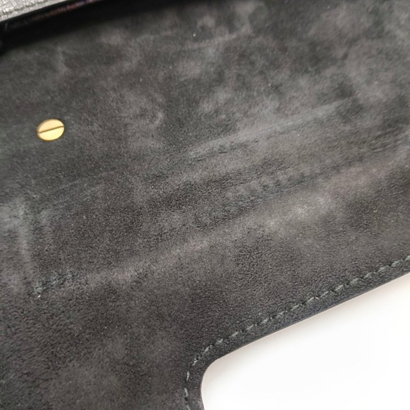 DIOR J'Adior黑色牛皮單肩包斜挎包金色五金-9