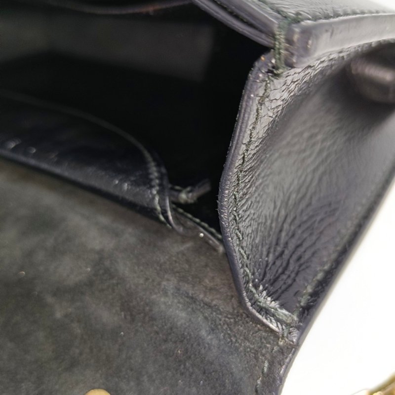 DIOR J'Adior黑色牛皮單肩包斜挎包金色五金-10