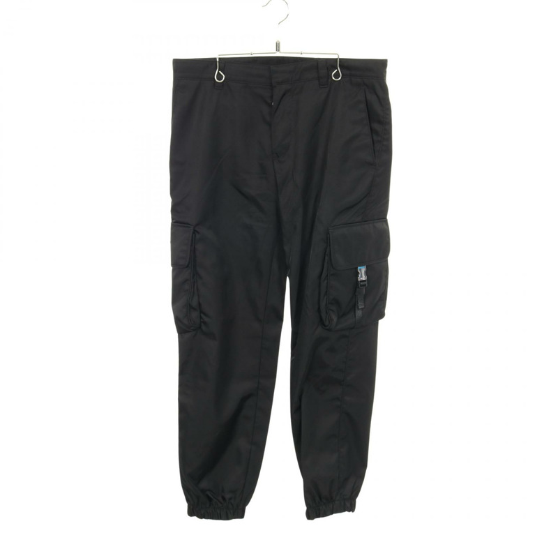 PRADA Re-Nylon 工裝褲 #48 長褲 尼龍 黑色 二手 男款-0