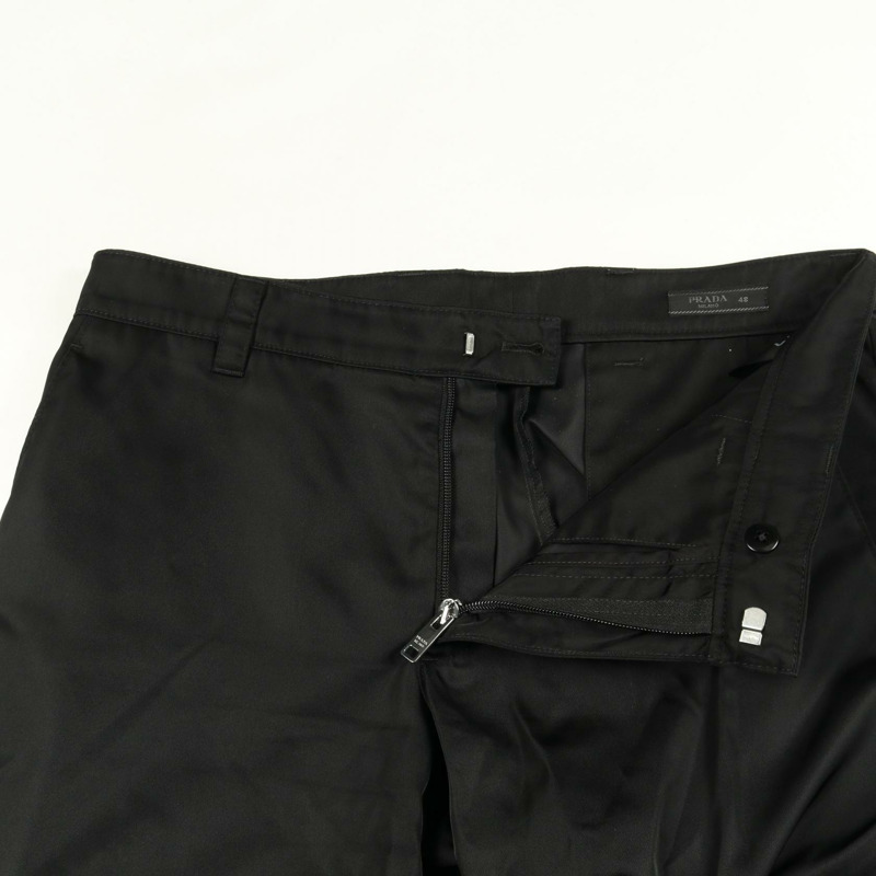PRADA Re-Nylon 工裝褲 #48 長褲 尼龍 黑色 二手 男款-5