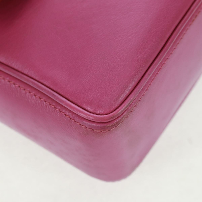 【日本直送】CELINE 圓背包 皮革 粉紅色 金色裝飾 正品 163248V-14