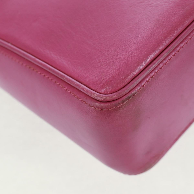 【日本直送】CELINE 圓背包 皮革 粉紅色 金色裝飾 正品 163248V-16