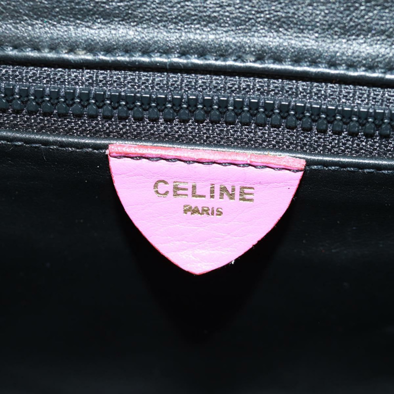 【日本直送】CELINE 圓背包 皮革 粉紅色 金色裝飾 正品 163248V-20