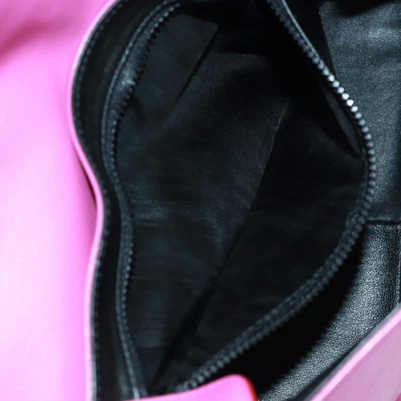 【日本直送】CELINE 圓背包 皮革 粉紅色 金色裝飾 正品 163248V-24