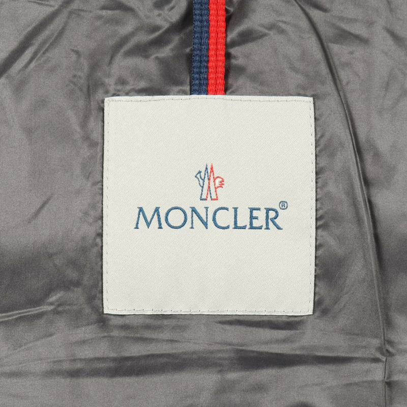 MONCLER MONTGENEVRE 羽絨外套 #2 連帽羊毛灰色二手男款-2