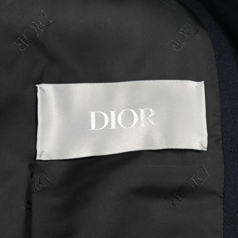 Christian Dior 短版雙排扣大衣 #52 羊絨海軍藍 二手男款-2